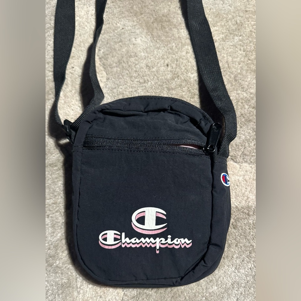 Champion crossbody bag, black and pink, NEW condition